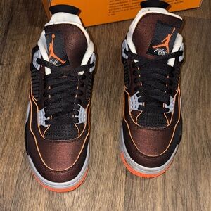 Black and Orange Sneakers